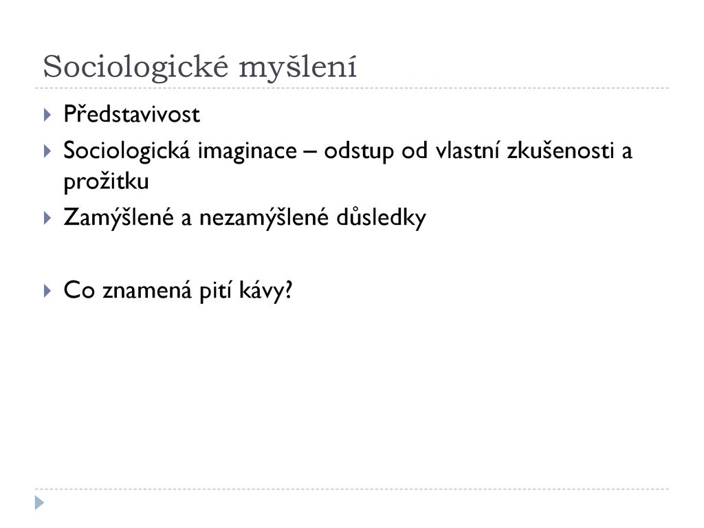 Vybran Kapitoly Ze Sociologie I Ppt St Hnout